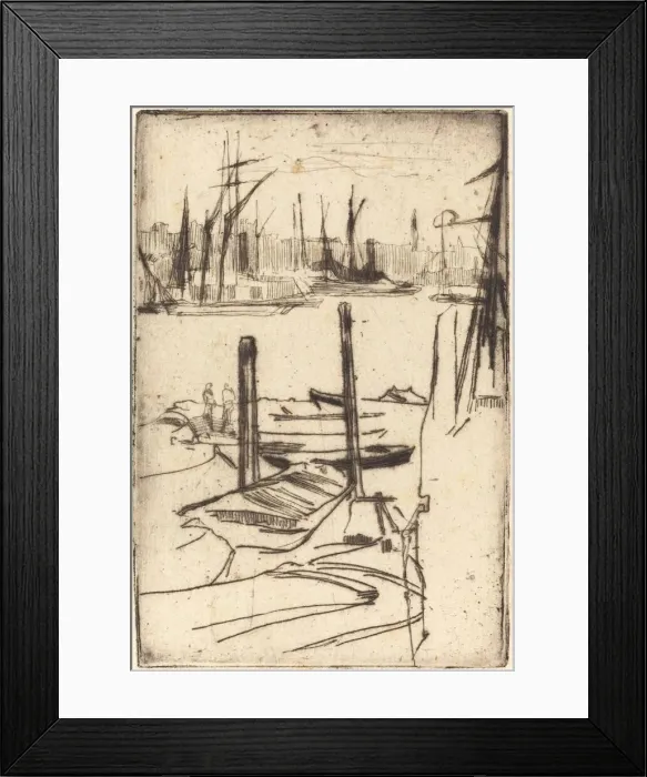 Framed Print : The Tiny Pool, 1876 / 1878. Creator: James Abbott McNeill Whistler Framed Print : The Tiny Pool, 1876 / 1878. Creator: James Abbott McNeill Whistler