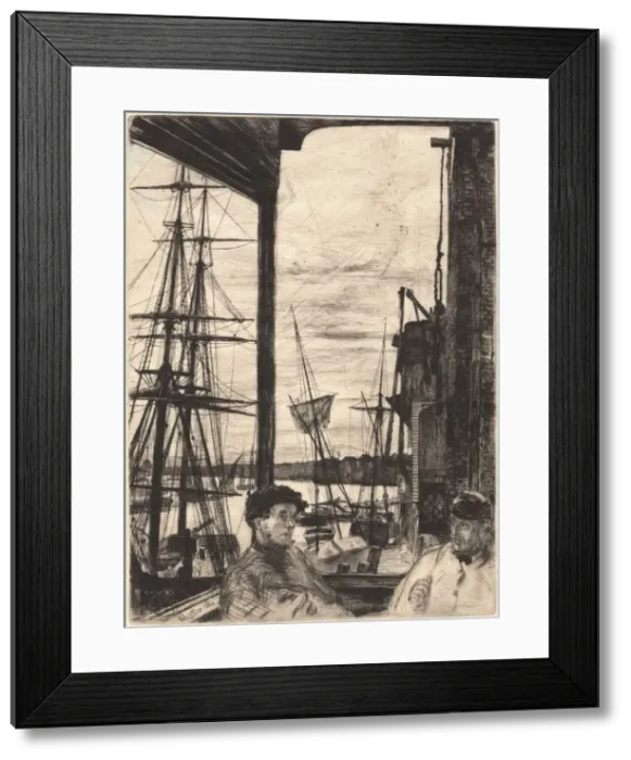Framed Print : Rotherhithe, 1860. Creator: James Abbott McNeill Whistler Framed Print : Rotherhithe, 1860. Creator: James Abbott McNeill Whistler