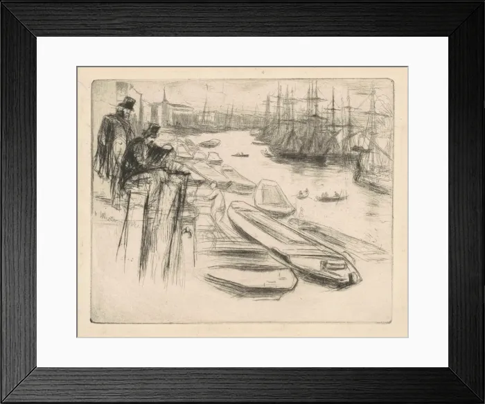 Framed Print : The Little Pool, 1861. Creator: James Abbott McNeill Whistler Framed Print : The Little Pool, 1861. Creator: James Abbott McNeill Whistler