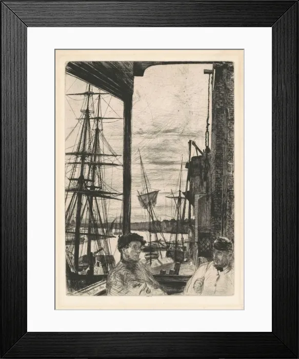 Framed Print : Rotherhithe, 1860. Creator: James Abbott McNeill Whistler Framed Print : Rotherhithe, 1860. Creator: James Abbott McNeill Whistler