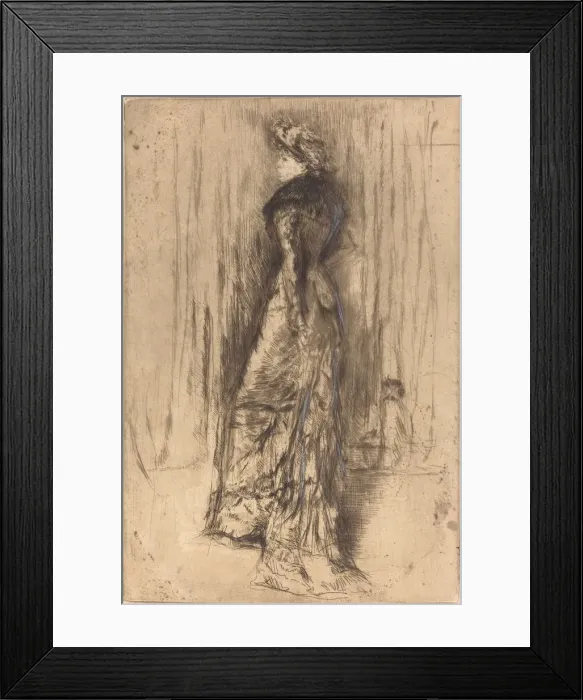 Framed Print : Maud, Standing, c. 1873. Creator: James Abbott McNeill Whistler Framed Print : Maud, Standing, c. 1873. Creator: James Abbott McNeill Whistler