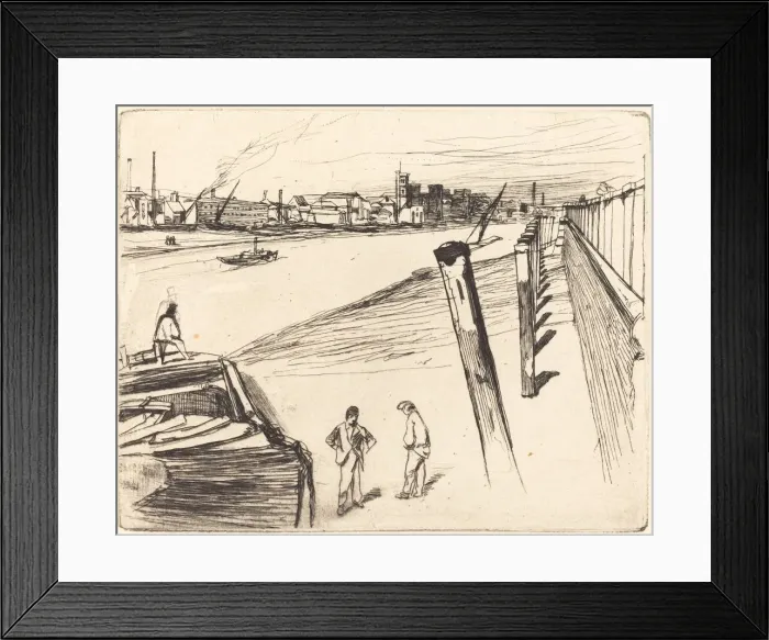 Framed Print : Millbank, 1861. Creator: James Abbott McNeill Whistler Framed Print : Millbank, 1861. Creator: James Abbott McNeill Whistler