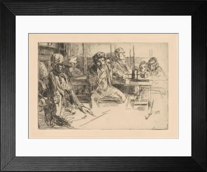 Framed Print : Longshoremen, 1859. Creator: James Abbott McNeill Whistler Framed Print : Longshoremen, 1859. Creator: James Abbott McNeill Whistler