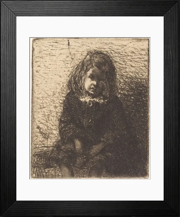 Framed Print : Little Arthur, c. 1857 / 1858. Creator: James Abbott McNeill Whistler Framed Print : Little Arthur, c. 1857 / 1858. Creator: James Abbott McNeill Whistler