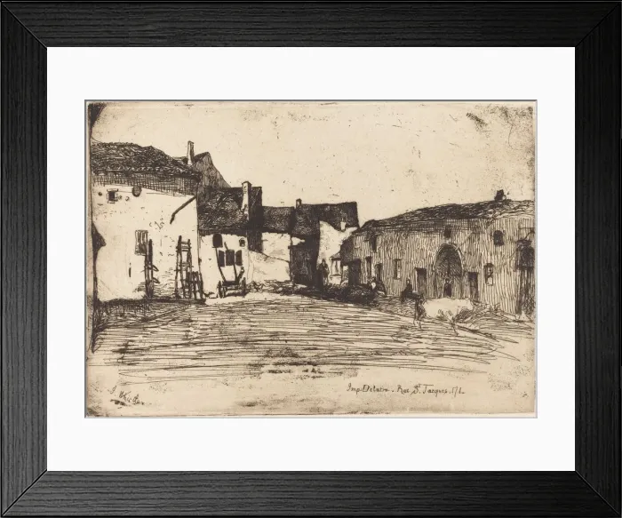 Framed Print : Liverdun, 1858. Creator: James Abbott McNeill Whistler