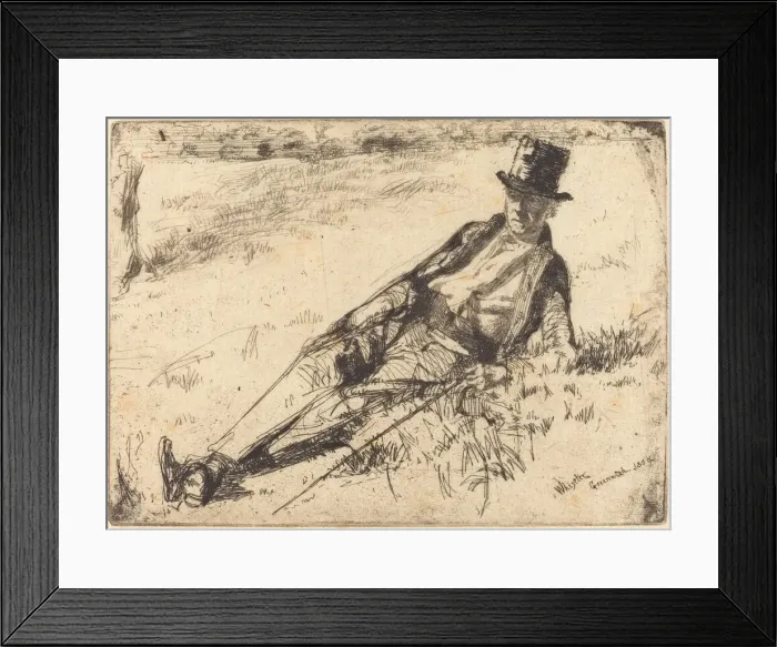 Framed Print : Greenwich Pensioner, 1859. Creator: James Abbott McNeill Whistler Framed Print : Greenwich Pensioner, 1859. Creator: James Abbott McNeill Whistler