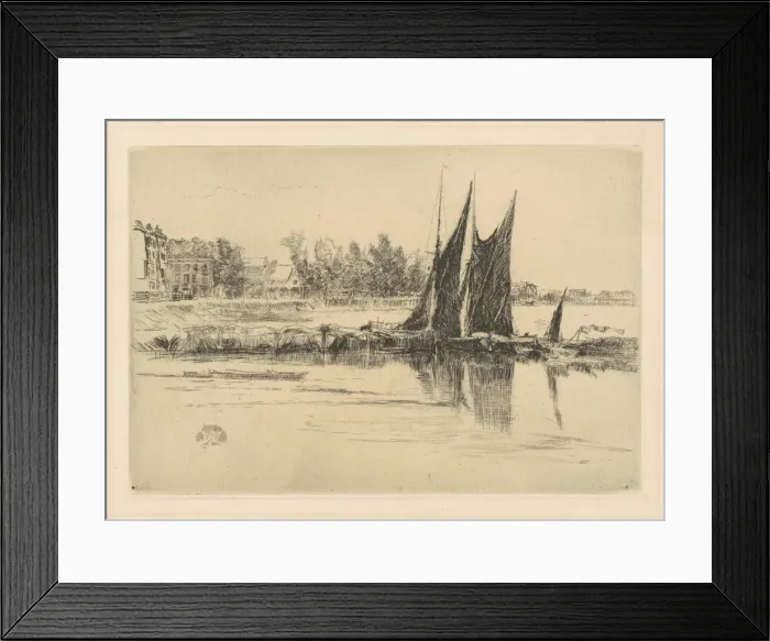 Framed Print : Hurlingham, 1879. Creator: James Abbott McNeill Whistler Framed Print : Hurlingham, 1879. Creator: James Abbott McNeill Whistler