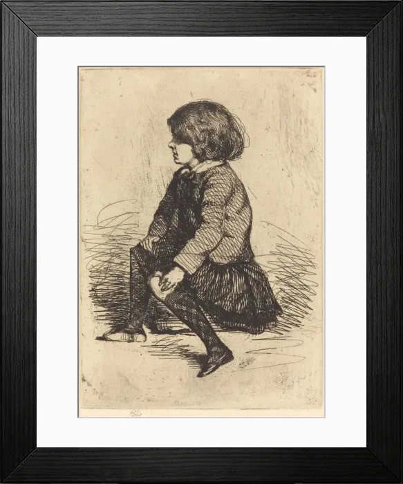 Framed Print : Seymour, Seated. Creator: James Abbott McNeill Whistler Framed Print : Seymour, Seated. Creator: James Abbott McNeill Whistler