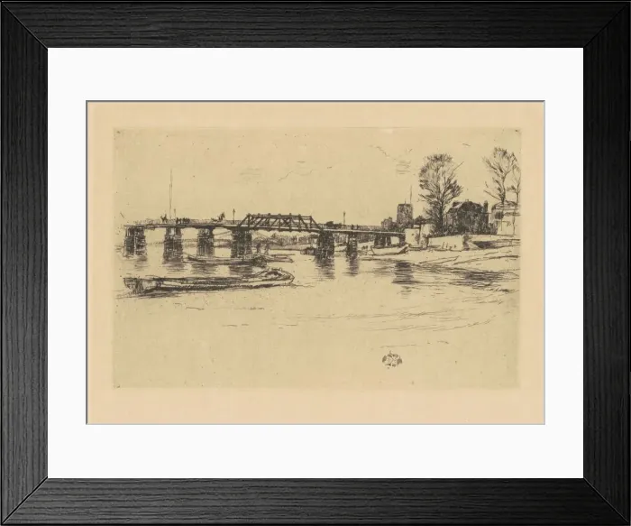 Framed Print : Fulham, 1878 / 1879. Creator: James Abbott McNeill Whistler Framed Print : Fulham, 1878 / 1879. Creator: James Abbott McNeill Whistler