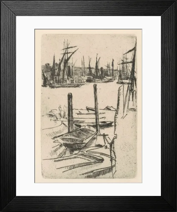 Framed Print : The Tiny Pool, 1876  /  1878. Creator: James Abbott McNeill Whistler