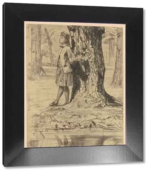 Seymour Standing Under a Tree, 1858  /  1859. Creator: James Abbott McNeill Whistler