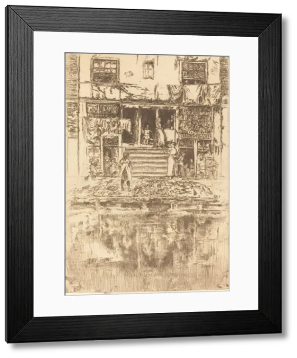 Framed Print : Steps, Amsterdam, 1889. Creator: James Abbott McNeill Whistler Framed Print : Steps, Amsterdam, 1889. Creator: James Abbott McNeill Whistler