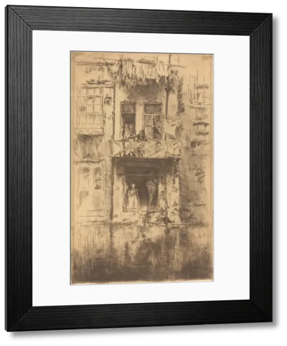 Framed Print : Balcony, Amsterdam, 1889. Creator: James Abbott McNeill Whistler Framed Print : Balcony, Amsterdam, 1889. Creator: James Abbott McNeill Whistler
