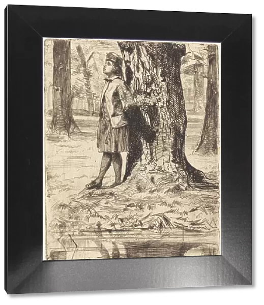 Seymour Standing under a Tree, 1859. Creator: James Abbott McNeill Whistler