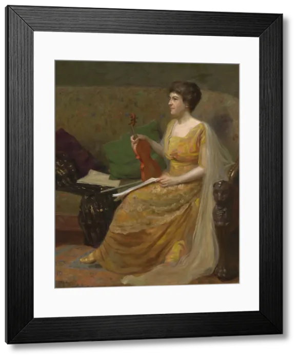 Framed Print : Maud Powell, 1918-1919. Creator: Nicholas Richard Brewer Framed Print : Maud Powell, 1918-1919. Creator: Nicholas Richard Brewer