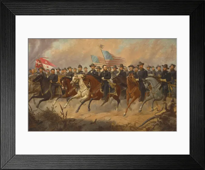 Framed Print : Grant and His Generals, c. 1865. Creator: Ole Peter Hansen Balling Framed Print : Grant and His Generals, c. 1865. Creator: Ole Peter Hansen Balling