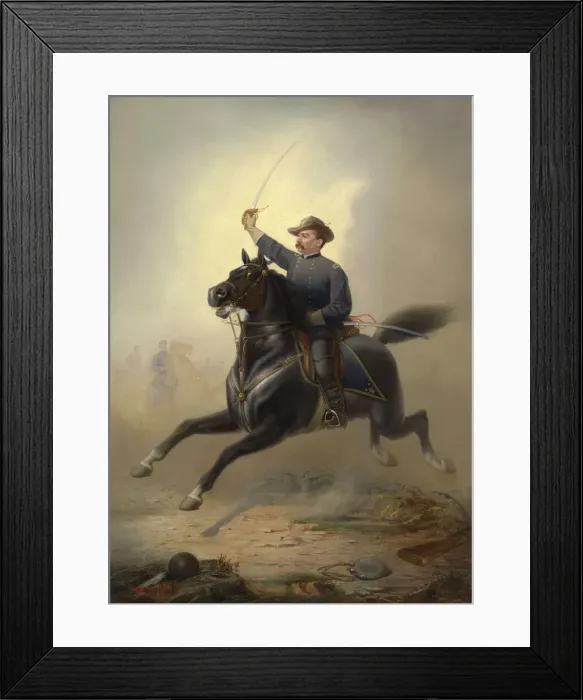 Framed Print : Philip Henry Sheridan, 1871. Creator: Thomas Buchanan Read