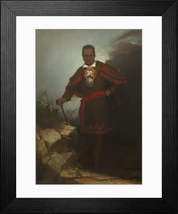 Framed Print : Red Jacket (Sagoyewatha), 1868. Creator: Thomas Hicks Framed Print : Red Jacket (Sagoyewatha), 1868. Creator: Thomas Hicks