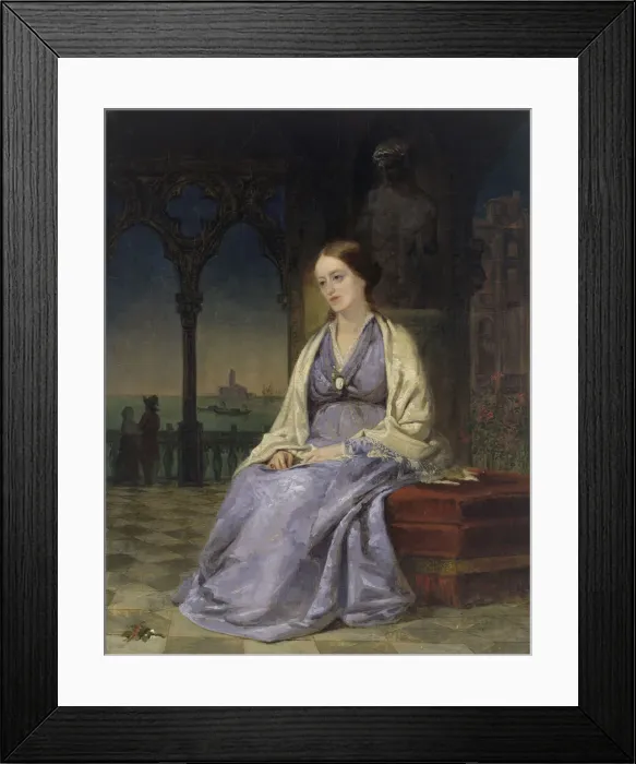 Framed Print : Margaret Fuller, 1848. Creator: Thomas Hicks Framed Print : Margaret Fuller, 1848. Creator: Thomas Hicks