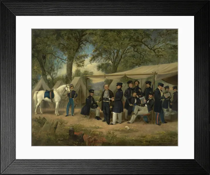 Framed Print : Zachary Taylor at Walnut Springs, 1847. Creator: William Garl Browne Framed Print : Zachary Taylor at Walnut Springs, 1847. Creator: William Garl Browne