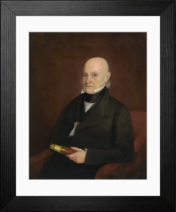 Framed Print : John Quincy Adams, 1844. Creator: William Hudson Framed Print : John Quincy Adams, 1844. Creator: William Hudson