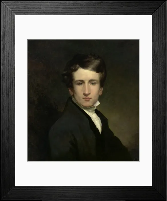 Framed Print : William Page Self-Portrait, 1830. Creator: William Page Framed Print : William Page Self-Portrait, 1830. Creator: William Page