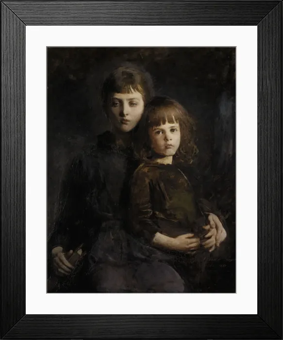 Framed Print : Brother and Sister (Mary and Gerald Thayer), 1889. Creator: Abbott Handerson Thayer Framed Print : Brother and Sister (Mary and Gerald Thayer), 1889. Creator: Abbott Handerson Thayer
