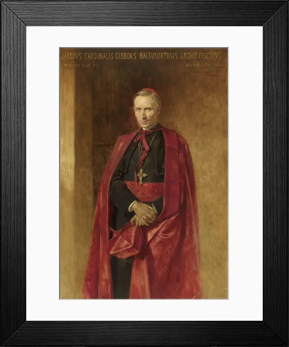 Framed Print : Cardinal James Gibbons, 1904. Creator: Theobald Chartran Framed Print : Cardinal James Gibbons, 1904. Creator: Theobald Chartran