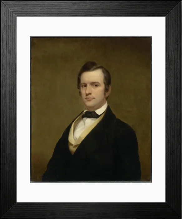 Framed Print : Unidentified Man, c. 1856. Creator: Thomas Hicks Framed Print : Unidentified Man, c. 1856. Creator: Thomas Hicks