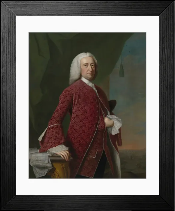 Framed Print : William Shirley, 1750. Creator: Thomas Hudson Framed Print : William Shirley, 1750. Creator: Thomas Hudson