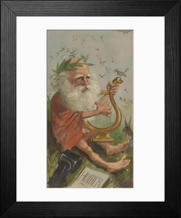 Framed Print : William Cullen Bryant, 1866. Creator: Thomas Nast Framed Print : William Cullen Bryant, 1866. Creator: Thomas Nast