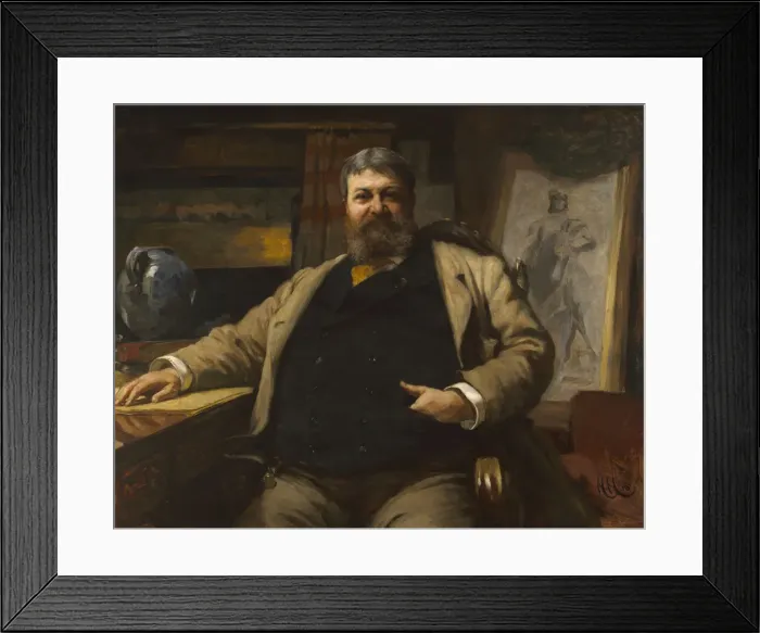 Framed Print : H. H. Richardson, 1886. Creator: Hubert von Herkomer Framed Print : H. H. Richardson, 1886. Creator: Hubert von Herkomer