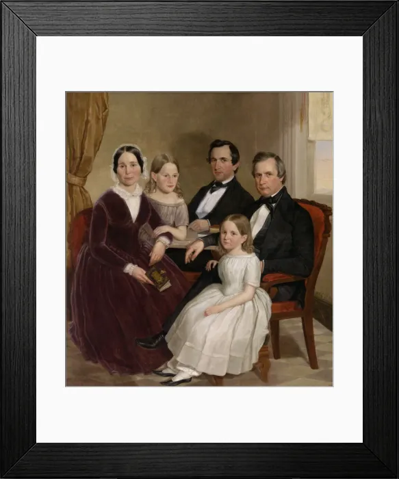 Framed Print : William Jervis Hough and Family, c. 1852-1853. Creator: J. Brayton Wilcox Framed Print : William Jervis Hough and Family, c. 1852-1853. Creator: J. Brayton Wilcox