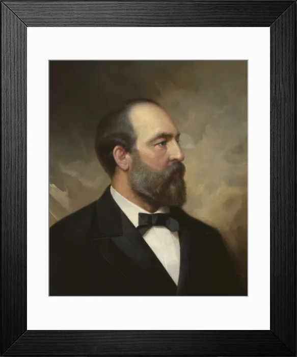 Framed Print : James Garfield, 1881. Creator: Ole Peter Hansen Balling Framed Print : James Garfield, 1881. Creator: Ole Peter Hansen Balling