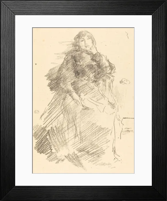 Framed Print : La Belle Dame Paresseuse, 1894. Creator: James Abbott McNeill Whistler Framed Print : La Belle Dame Paresseuse, 1894. Creator: James Abbott McNeill Whistler