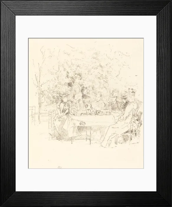 Framed Print : The Garden, 1891. Creator: James Abbott McNeill Whistler Framed Print : The Garden, 1891. Creator: James Abbott McNeill Whistler