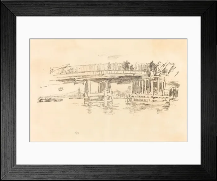 Framed Print : Old Battersea Bridge, 1879 / 1887. Creator: James Abbott McNeill Whistler Framed Print : Old Battersea Bridge, 1879 / 1887. Creator: James Abbott McNeill Whistler