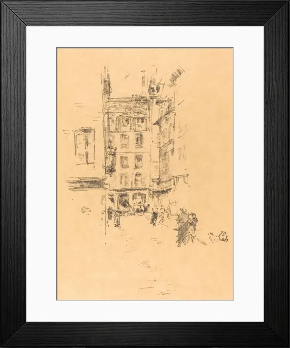 Framed Print : Rue Furstenburg, 1894. Creator: James Abbott McNeill Whistler Framed Print : Rue Furstenburg, 1894. Creator: James Abbott McNeill Whistler