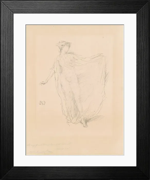 Framed Print : The Dancing Girl, 1889. Creator: James Abbott McNeill Whistler Framed Print : The Dancing Girl, 1889. Creator: James Abbott McNeill Whistler