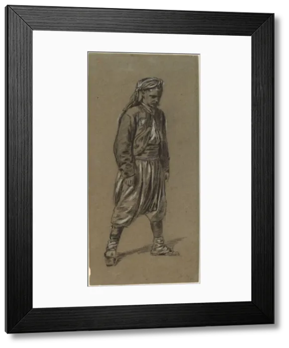 Framed Print : Zouave, 1864. Creator: Winslow Homer Framed Print : Zouave, 1864. Creator: Winslow Homer