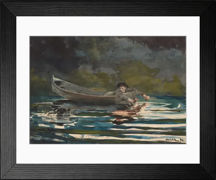 Framed Print : Sketch for Hound and Hunter, 1891 / 1892. Creator: Winslow Homer Framed Print : Sketch for Hound and Hunter, 1891 / 1892. Creator: Winslow Homer