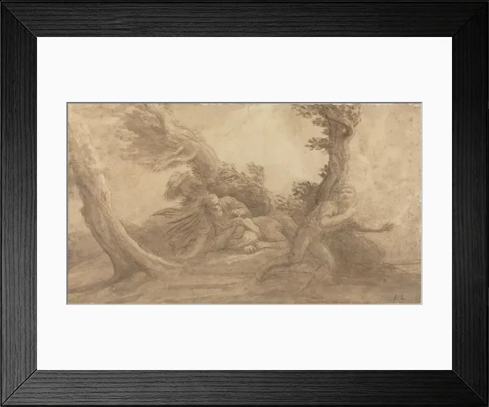 Framed Print : Clap of Thunder. Creator: Alphonse Legros Framed Print : Clap of Thunder. Creator: Alphonse Legros