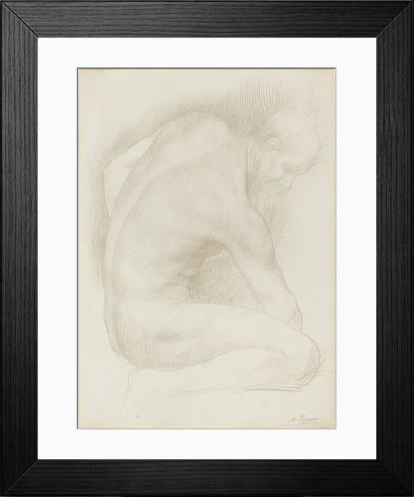 Framed Print : Old Man. Creator: Alphonse Legros Framed Print : Old Man. Creator: Alphonse Legros