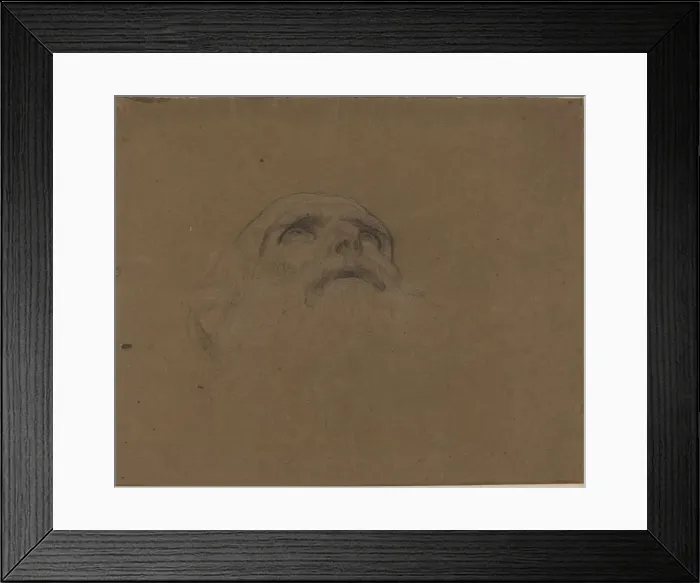 Framed Print : Head of an Old Man. Creator: Alphonse Legros Framed Print : Head of an Old Man. Creator: Alphonse Legros