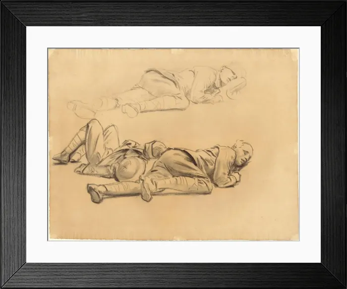 Framed Print : Studies for Gassed, 1918-1919. Creator: John Singer Sargent Framed Print : Studies for Gassed, 1918-1919. Creator: John Singer Sargent