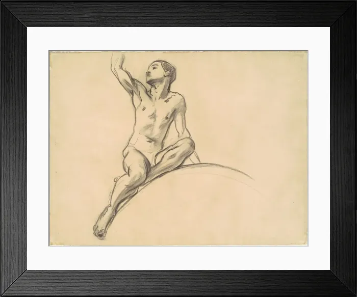 Framed Print : Study for Figure above Music, 1919-1920. Creator: John Singer Sargent Framed Print : Study for Figure above Music, 1919-1920. Creator: John Singer Sargent