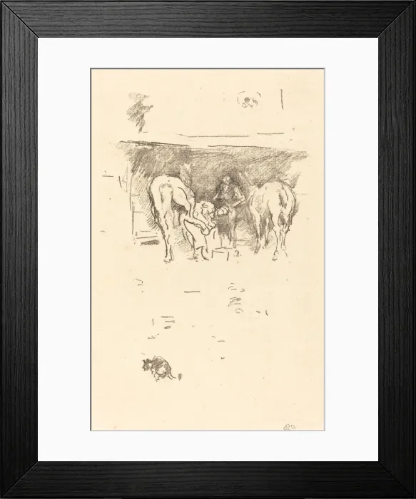 Framed Print : The Good Shoe, 1895. Creator: James Abbott McNeill Whistler Framed Print : The Good Shoe, 1895. Creator: James Abbott McNeill Whistler