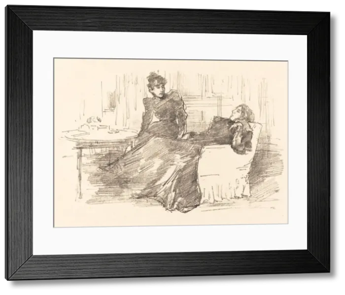 Framed Print : The Sisters, 1894 / 1895. Creator: James Abbott McNeill Whistler Framed Print : The Sisters, 1894 / 1895. Creator: James Abbott McNeill Whistler