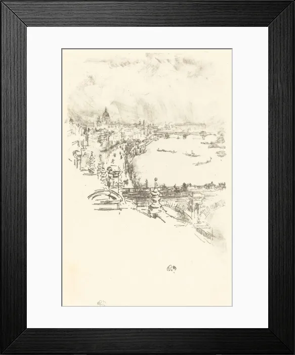 Framed Print : Little London, 1896. Creator: James Abbott McNeill Whistler Framed Print : Little London, 1896. Creator: James Abbott McNeill Whistler