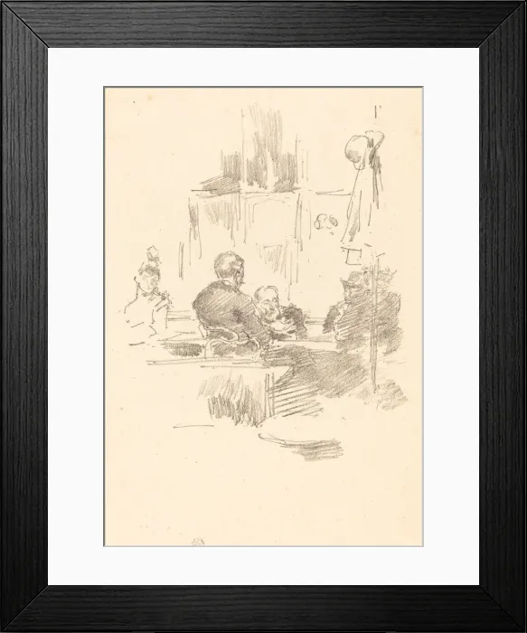 Framed Print : Late Picquet, 1894. Creator: James Abbott McNeill Whistler Framed Print : Late Picquet, 1894. Creator: James Abbott McNeill Whistler